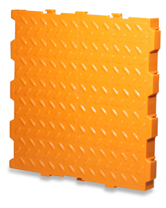 Plastic slat  400x400 orange closed f/sows (type A)